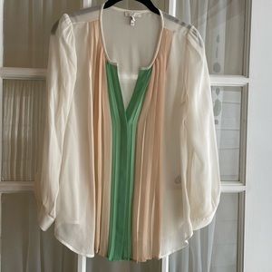 Joie Silk Pleated Blouse